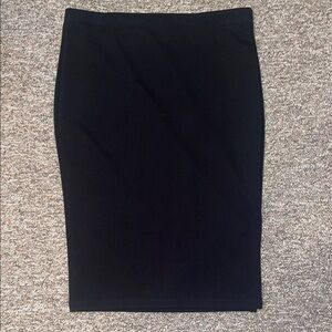 by & by Classic Black Pencil Skirt